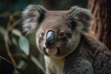 adorable koala. Generative AI