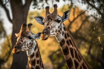 Giraffes in Zoos. Generative AI