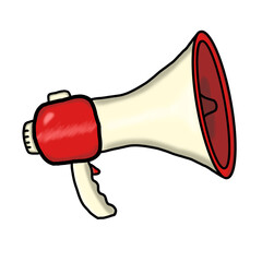 Vector illustration megaphone, cartoon megaphone, megaphone png. 