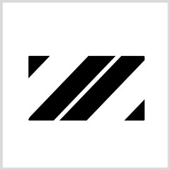 Line rectangular icon black color, Vector Illustration for Icon, Symbol, Logo etc