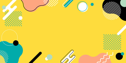 ウェブバナー_メンフィス_カラフル