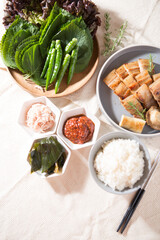Korean traditional food, salted seafood
