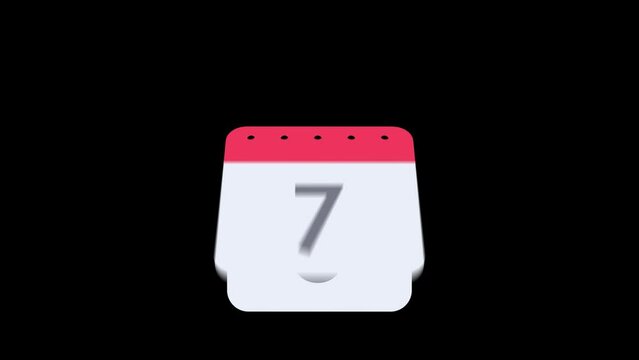 Date counting calendar. Ripped paper calendar to change the moments in the month.