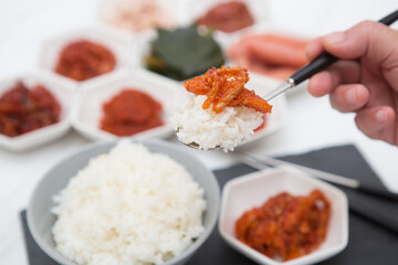 Korean traditional food, salted seafood