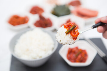 Korean traditional food, salted seafood