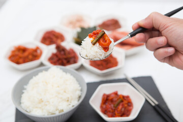 Korean traditional food, salted seafood