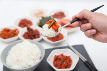 Korean traditional food, salted seafood
