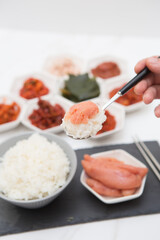 Korean traditional food, salted seafood