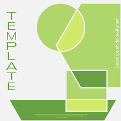 Layout of designer packaging of goods, creation of simple backgrounds, cover, banner, brochure, poster. Creative idea of geometric composition for creative design