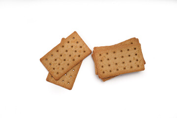 A stack of coffee flavored crackers