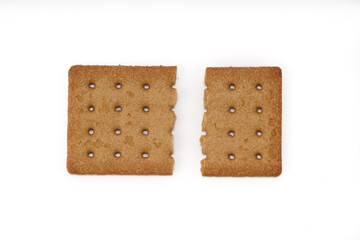 A stack of coffee flavored crackers
