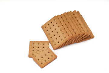 A stack of coffee flavored crackers