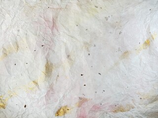 皺加工した和紙に水彩でペイントした背景イラスト