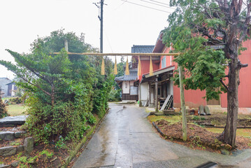 Street view of Tokorogo, Daisen Town, Important Preservation Districts for Groups of Traditional Buildings in Tottori Prefecture, Japan