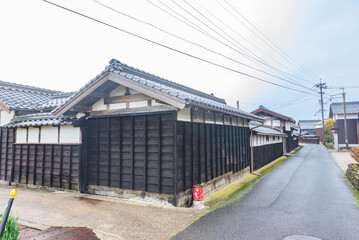 Street view of Tokorogo, Daisen Town, Important Preservation Districts for Groups of Traditional Buildings in Tottori Prefecture, Japan