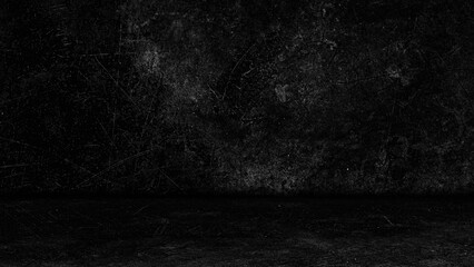 Product showcase with spotlight. Black studio room background. Use as montage for product display