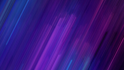 Purple Rain. Abstract neon light streaks fractal glitch art background banner. Pixel sorting. Blurred motion, long exposure.