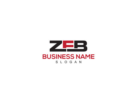 ZFB zf Abstract Monogram Letter, Colorful zfb Logo Letter Vector Image