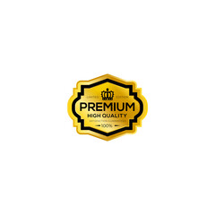 Premium high quality limited edition golden luxury badge
