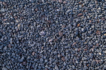 texture of gravel stones on ground