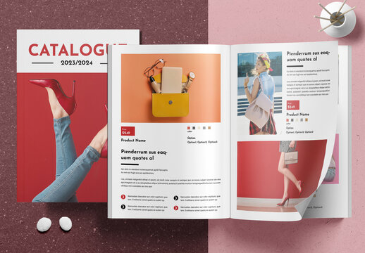 Fashion Product Catalog Layout Design Template