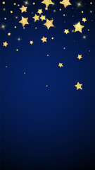Fototapeta premium Magic stars vector overlay. Gold stars scattered