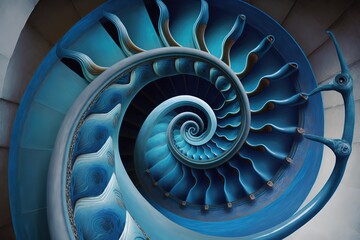 The blue helix