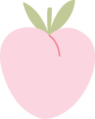 Healthy Fruit hand drawn design in pastel colors