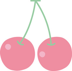 Healthy Fruit hand drawn design in pastel colors