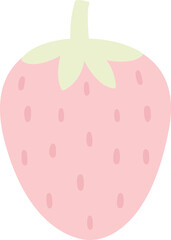 Healthy Fruit hand drawn design in pastel colors