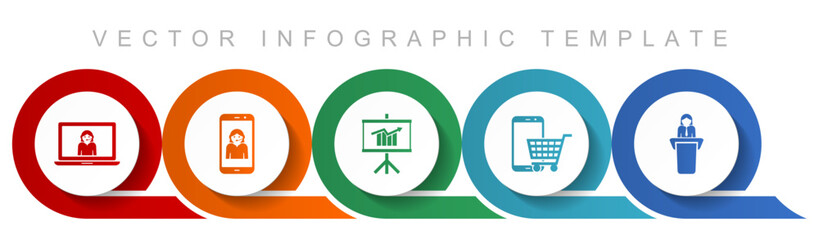 Online store icon set, miscellaneous icons such as customer service, seminar, cart and learning for webdesign and mobile applications, flat design infographic vector template in eps 10