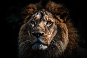 Fototapeta na wymiar Image of a Katanga Lion. Generative AI
