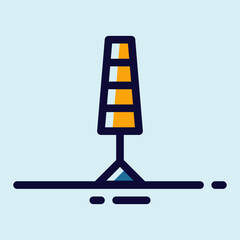 Innovation thinking interior Light Bulb Outline Icon - Simple Linear Style Design