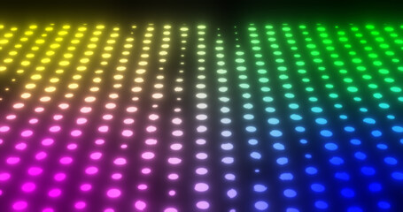 Obraz premium Abstract background of colorful flashing dots