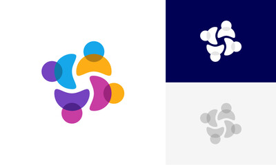 Fototapeta na wymiar community logo, social community logo, global community logo, human family logo icon design vector