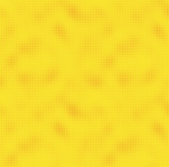 Modern yellow pop art background with halftone dots. Dotted background design in comic style. Vector illustration. 