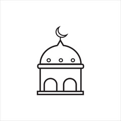 ramadhan eid mubarak icon vector design