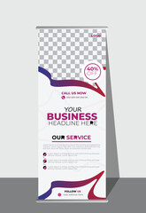 Roll up banner design template,background, pull up design, modern x-banner Business corporate background for Presentation stand, exhibition display Retractable exhibition