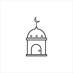 ramadhan eid mubarak icon vector design