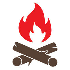 camp fire icon. firewood icon PNG image