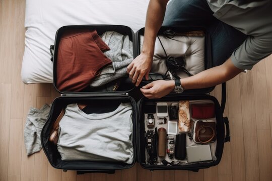 People who pack their bags - Generative AI