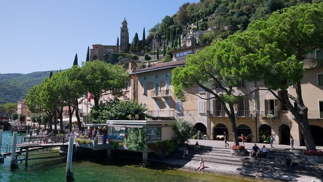 Morcote by boat