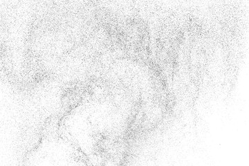 Distressed black texture. Dark grainy texture on white background. Dust overlay textured. Grain noise particles. Rusted white effect. Grunge design elements. Vector illustration, EPS 10.