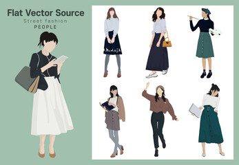 Street Women's Fashion Pedestrian Plane Source