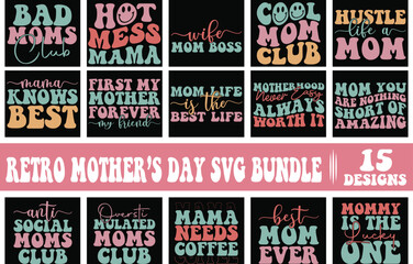 Retro Mother's Day SVG Bundle