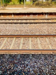 Catenary wires suspended above the tracks form a network of systems that supply electricity to vehicles powered by electric motors