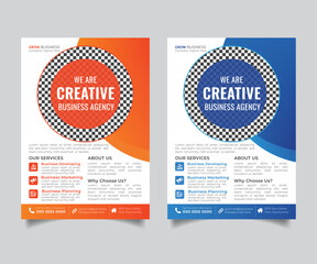 Digital Marketing Agency Flyer, Business Marketing Flyer Set, corporate Business Flyer Template Design.