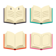 Set Of Various Colorful Books