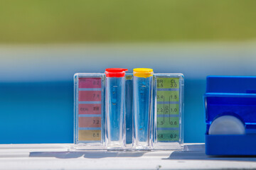 pool cleaning and maintenance kit with chlorine tablets