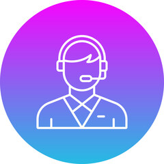 Call Center Agent Icon